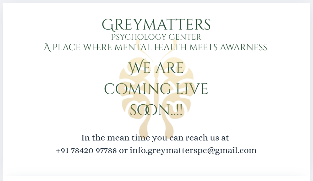 GreyMatters Coming Soon